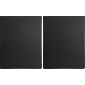 Plasticolor 001860R01 18 by 24 inch Plain Black Mud Guard Set of 2