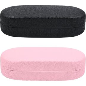 2 PACK Large Hard Shell Sunglasses Case, Protective Case For Sunglasses and Eyeglasses