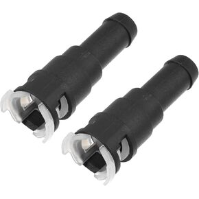 Heater Hose Connector for Buick Rainier 2004-2007 / Inner Heater Inlet Pipe Connector/Durable Plastic / 2 Pcs Black