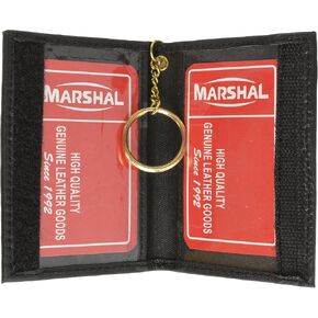 Marshal Genuine Lambskin Soft Leather Credit card Id Card Holder with Key Chain in Kuwait
