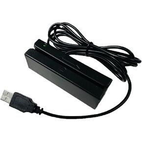 USB Bi-Directional Manual Credit Card Readers,Support Computer，Magstripe Reader，Supprort with Windows, Linux, Mac os,3 Tracks Credit Card Reader