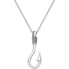 CHOORO Fish Hook Necklace Fishing Hook Pendant Jewelry Fishing Girlfriend Gift for Girlfriend Jewelry Gifts Womens Necklace Fish Hook For Her