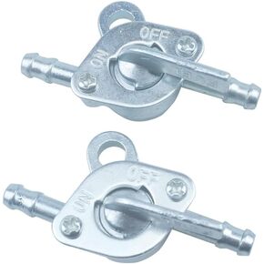 2pcs Inline Fuel Tank Tap Valve Petcock On-Off Switch for 50cc 70cc 90cc 110cc 125cc Scooter ATV Go Kart Mini Dirt Pit Bike Tao Tao Pocket Motorcycle Moped Quad