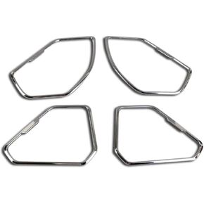 Beautost Fit For Toyota RAV4 2019 2020 2021 2022 2023 2024 Door Speaker Sound Panel Cover Trims Stainless Steel (Matte)