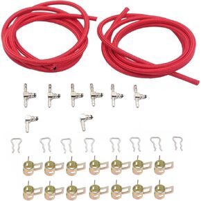 Fuel Injector Return line Rail Kit with Fittings for Chevy GMC 6.6L Duramax Diesel LLY LMM LBZ 2004-2010 97328733, 97359750, 98062291