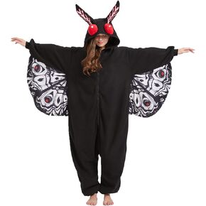 Adult Mothman Costume Mothman Onesie Pajamas Halloween Onesie Christmas Cosplay Unisex Party Costume