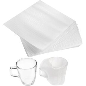 25 Pack Foam Sheets, 12" x 16", Foam Wrap Cushioning Material, Moving Supplies for Protect Dishes, Glasses, Plates and Fragile Items for Moving Boxes,White