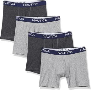 Nautica Men's 4 Pack Heather Stretch Boxer Brief