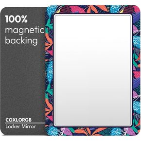 Locker Mirror Magnetic for School and Office, with 100% and Strong Magnetic Mirror for Locker, Reliable Stylish Locker Accessories, Magnetic Locker Mirror with Colorful Design, 1 Pack