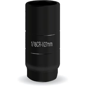 Oil Pressure Sensor 1 1/16 Socket, Oil Pressure Sending Unit Hex Wrench 3/8" Drive or 1 1/8", Universal Car Oil Pressure Switch Socket Sleeve Tool for Quick Removing/Installing (Black)