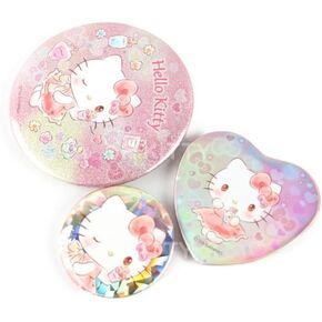 HELLOKITTY's Lovely Badges Set - 3 Adorable Badges in Assorted Designs - To Decorate Apparel, Bags, Purses, and Accessories