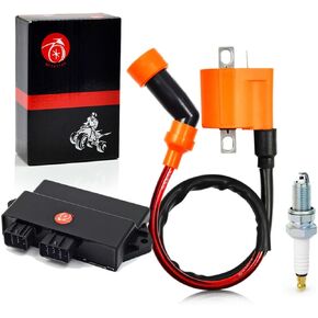 CDI Box & Ignition Coil Spark plug For Yamaha Warrior 350 1997 1998 1999 2000 2001 348cc 3GD-85540-40-00