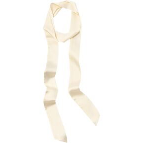 Solid Color Long Neckerchief Pure Skinny Scarf Necktie Handbag Wrap Handle Satin Belt