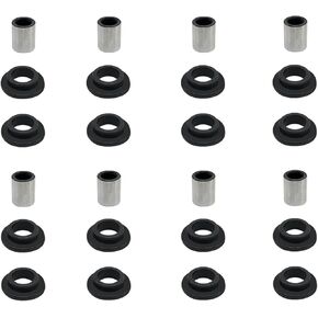 Shock Bushings 16Pcs & Sleeve 8Pcs Fits Arctic Cat ATV Bearcat 454 1996-1998, 250 1999-2005, 300/400/500 2X4 4X4 1998-2006, 650 2004-2006, 700 EFI 2006, 700 Diesel 2007