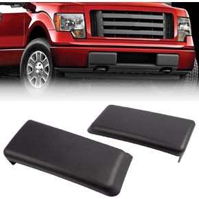 GRAND ORANGE Front Bumper Guards Pads & License Plate Frame Bracket Compatible with Ford F150 2009-2014 9L3Z17E810B, 9L3Z17A385A, FO1053100, FO1068134