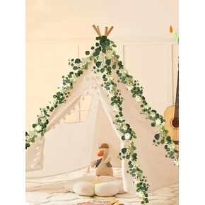 5.9 Ft Artificial Eucalyptus Flowers Garland 2 Pcs Floral Greenery Garland Fake Dahlia Flower Garland for Wedding Decor Faux Floral Vines Artificial Plants for Home Outdoor Party Arch Table Decoration