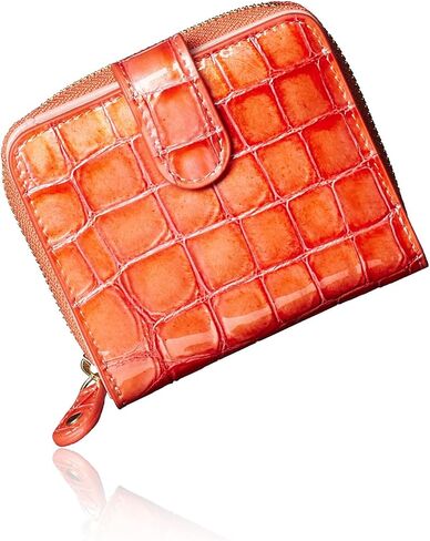 VOICE Align mini type Bi-Fold Wallet wallet Leather made by MASINI in Italy Cowhide ART.Stain Glass Women's Elegant, easy-to-use and beautiful In gift box (Pink) in Saudi Arabia