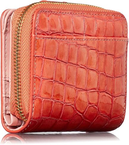 VOICE Align mini type Bi-Fold Wallet wallet Leather made by MASINI in Italy Cowhide ART.Stain Glass Women's Elegant, easy-to-use and beautiful In gift box (Pink) in Saudi Arabia