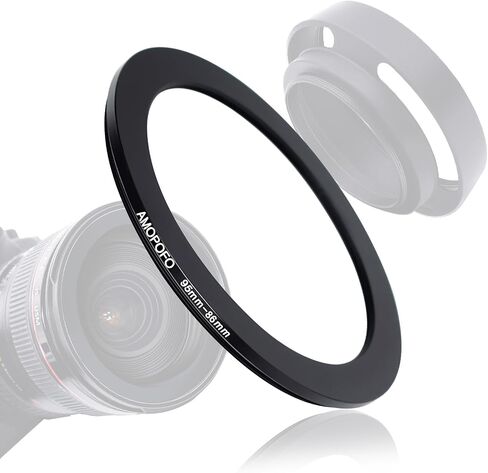 77mm Lens to 86mm Camera Filter Ring,Compatible with All 77mm Camera Lens & 86mm UV,ND,CPL Lens Hood Accessories,Made of CNC Machined Aluminum(77-86mm) in Saudi Arabia