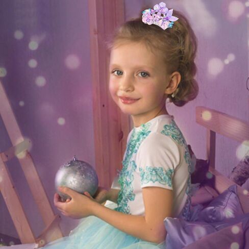 Purple Small Seashell Headband Cute Mini Starfish Hairband for Little Girls Princess Head Band with Hair Comb Birthday Decoration Starfish Seashell Mermaid Hair Accessories for Themed Party in Saudi Arabia