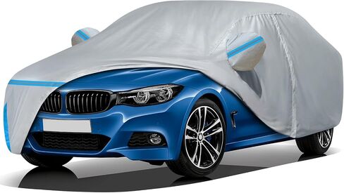 غطاء سيارة لـ 2006-2024 مرسيدس بنز الفئة E سيدان E300 E350 E450/E43 E53 E63 AMG، مقاوم للماء مناسب لجميع الأحوال الجوية من الشمس والمطر والأشعة فوق البنفسجية للحماية من الثلوج غطاء سيارة خارجي مع باب بسحاب وبطانة قطنية in Kuwait