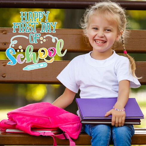 First Day of School Bracelet, Back to School Gifts Matching Heart Mommy and Me Bracelets for Mother Daughter Son Girls Boys in Saudi Arabia