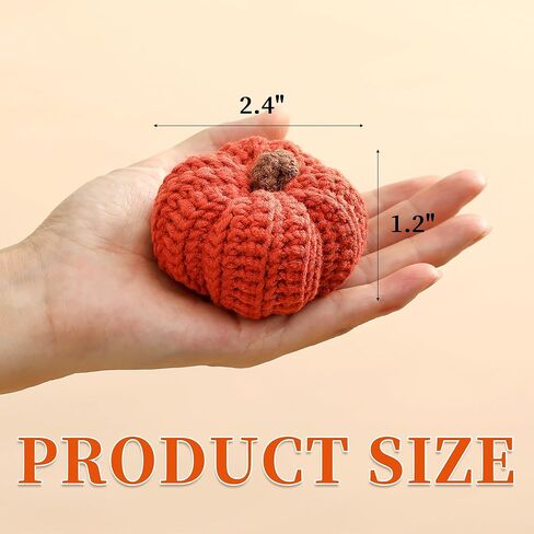 مجموعة قرع صغيرة متماسكة مكونة من 6 قرع زخرفي للخريف لطاولة صينية متدرجة ورف حشو ورف خريف لموسم الخريف وديكور هدية عيد الشكر in Kuwait