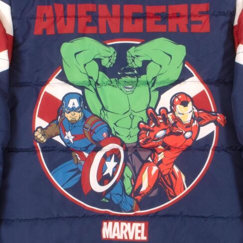 معطف الشتاء Marvel للأولاد Spider-Man، Avengers Graphic Print Boys سترة شتوية منتفخة للأطفال الكبار والصغار in Saudi Arabia