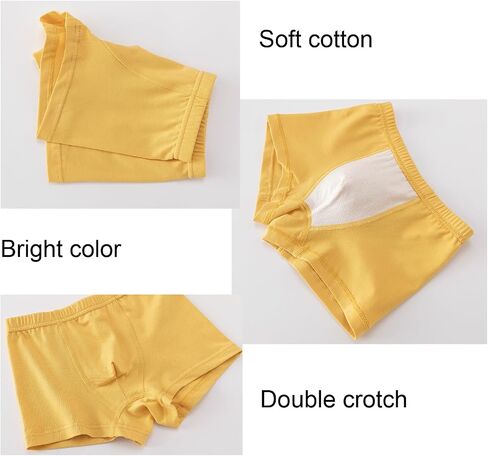 Toddler Boxer Briefs Cotton Boys Underwear Kids Underpants Size 3-12Years (Pack of 5) in Saudi Arabia