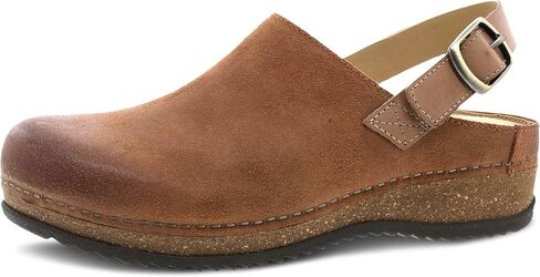 Dansko Women's Merrin Sling-Back Mule Clog - Dual Density Cork/EVA Midsole and Lightweight Rubber Outsole Provide Durable and Comfortable Ride on Patented Stapled Construction in Saudi Arabia