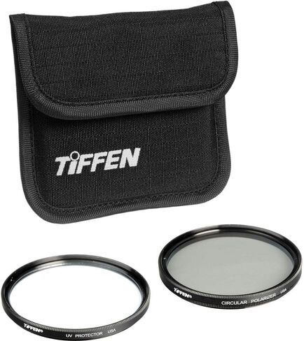 Tiffen 77mm Photo Twin Pack Polarizer And UV Protective Filter in Kuwait