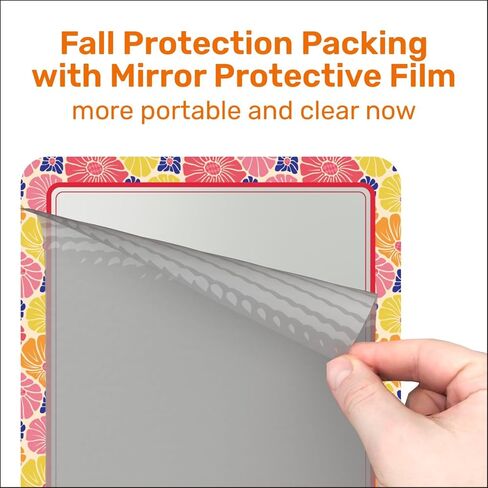 Locker Mirror Magnetic for School and Office, with 100% and Strong Magnetic Mirror for Locker, Stylish and Reliable Locker Accessories, Magnetic Locker Mirror with Colorful Design, 1 Pack in Kuwait