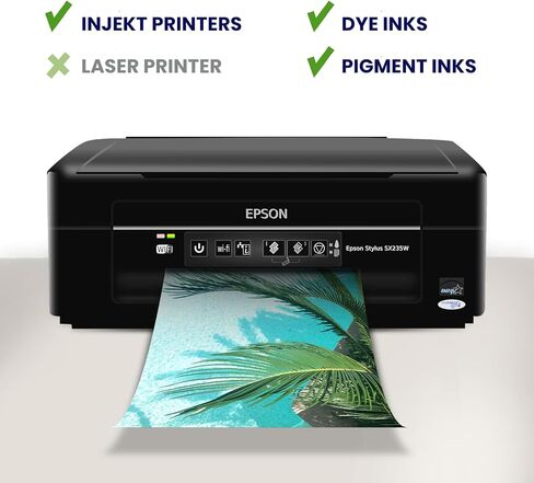 100 Sheets Matte Photo Paper 8.5x11, Goefun Inkjet Photo Printer Paper 200GSM Thick Photo Paper for Dye Ink and Pigment Ink in Kuwait