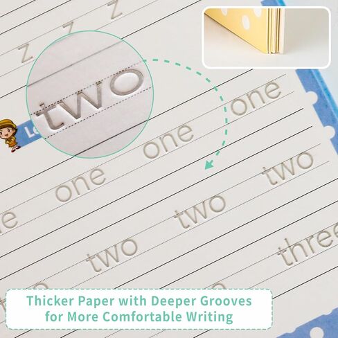 Large Handwriting Practice Kit, Reusable Copybooks for Kids, Children's Writing Practice Books, Groove Calligraphy Workbooks, Handwriting Activity Book For Preschoolers, Kindergartens(Full Set) in Kuwait