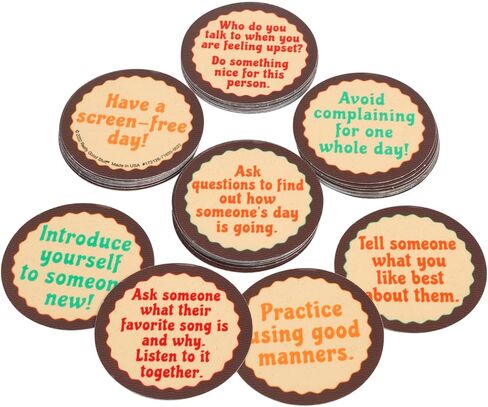 Really Good Stuff Classroom Social Interaction Chips – Set of 40 – Practice Social Skills & Communication with Others –Encourage Confidence – Social-Emotional Learning – SEL for the Home and Classroom in Saudi Arabia
