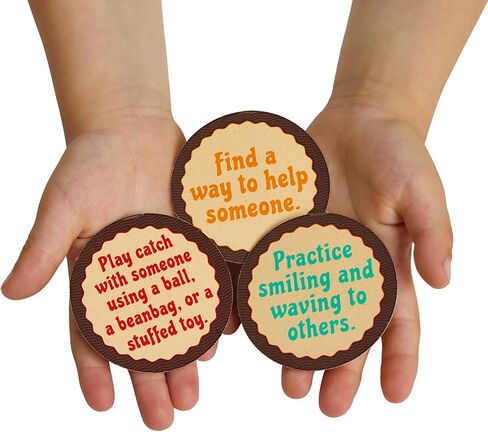 Really Good Stuff Classroom Social Interaction Chips – Set of 40 – Practice Social Skills & Communication with Others –Encourage Confidence – Social-Emotional Learning – SEL for the Home and Classroom in Saudi Arabia