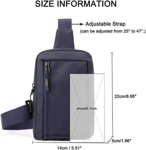 Crossbody Bag,Cross Body Fanny Packs for Men Women Trendy,Black Small Sling Bag Phone Chest Bag for Workout Running in Saudi Arabia