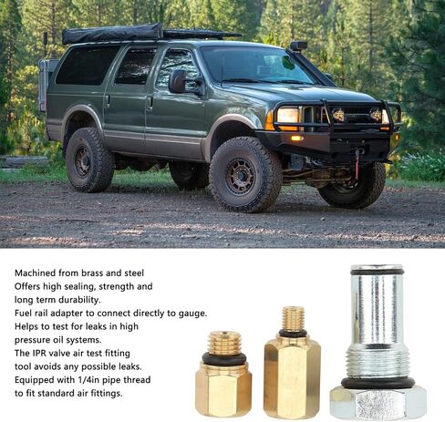Air Test Fitting Tool, Oil Rail Adapters Air Test Fitting Tool Kit High Pressure Oil Rail Adapters Replacement for E?350 6.0L V8 Turbocharged 2004 to 2010 in Saudi Arabia
