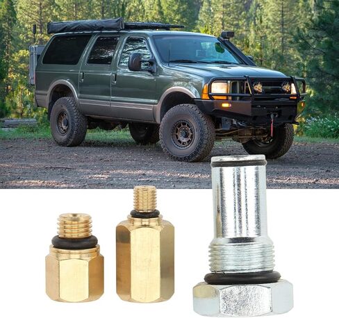 Air Test Fitting Tool, Oil Rail Adapters Air Test Fitting Tool Kit High Pressure Oil Rail Adapters Replacement for E?350 6.0L V8 Turbocharged 2004 to 2010 in Saudi Arabia