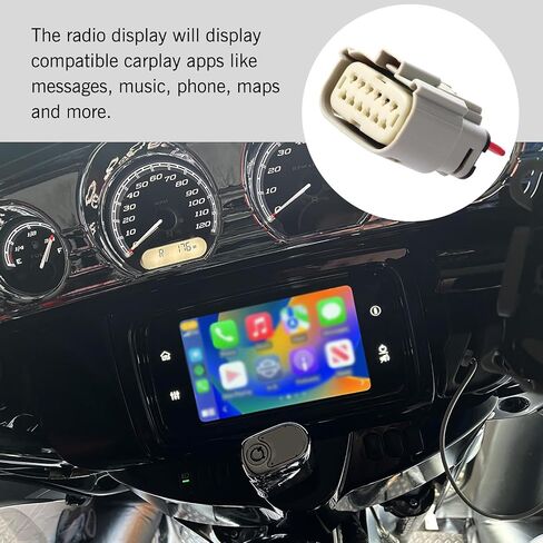 1 PC Car Player Jumper, 3347-1202 Waterproof Insulated Shell Car Plug, Plug and Play Vehicle Repair Accessories, Compatible with Davidson 19 and above GTS Radio and BOOM GTS Radio (White) in Saudi Arabia