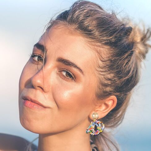Boho Colorful Beaded Earrings for Women Teen Girls,Vintage Mixed Color Multi-Layer Beaded Dangle Earrings,Charming Daily Jewelry Gift in Saudi Arabia