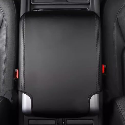 غطاء مسند الذراع faccibbg لسيارة Land Rover Defender 2020-2024 أسود، غطاء وحدة التحكم المركزية، واقي وسادة مسند الذراع لملحقات المدافع in Kuwait