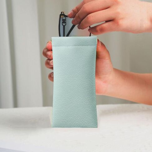 Sunglasses Case 4 Pack, Eyeglass Cases For Women Men, Portable Soft Leather Glasses Pouch in Saudi Arabia