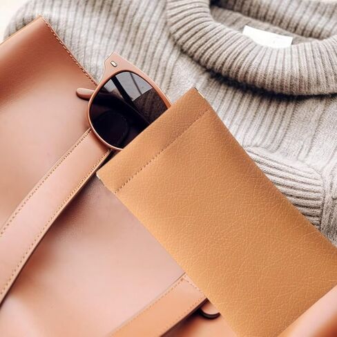 Sunglasses Case 4 Pack, Eyeglass Cases For Women Men, Portable Soft Leather Glasses Pouch in Saudi Arabia