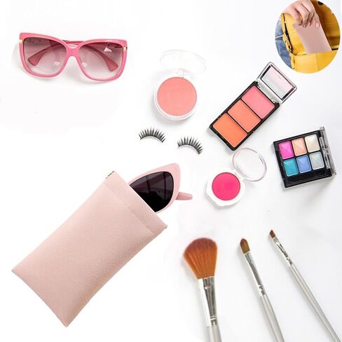 Sunglasses Case 4 Pack, Eyeglass Cases For Women Men, Portable Soft Leather Glasses Pouch in Saudi Arabia