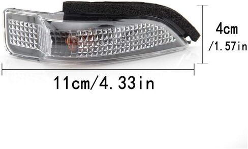 مرآة الرؤية الخلفية للسيارة ضوء مؤشر الانعطاف لسيارة Toyota Corolla/RAV4/Camry/Prius C/Avalon 2012 2013 2014 2015 2016 (جانب الركاب الأيمن) in Kuwait
