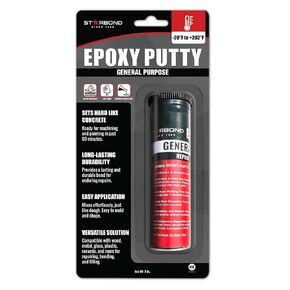 Starbond 2 oz. Black Epoxy Putty Stick— General Purpose for Woodworking, Automotive, Home Repair, Plumbing, DIY, and Modeling