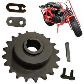 CT200U 420 Chain 20 Tooth 20T Jackshaft Sprocket Chikia Compitable with Coleman CT200U-EX CT200U Baja TrailMaster Warrior Heat Massimo MB165 MB200 Mini Bike