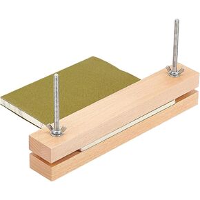 BENECREAT Wooden Bookbinding Press, 9.8x1.5inch Large Book Binding Tool Portable Book Press Bookbinding for Home, School, Office DIY Bookbinding