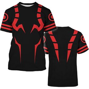 Anime Cosplay Shirt Unisex Costume Short Sleeve 3D Printed Novelty Tee